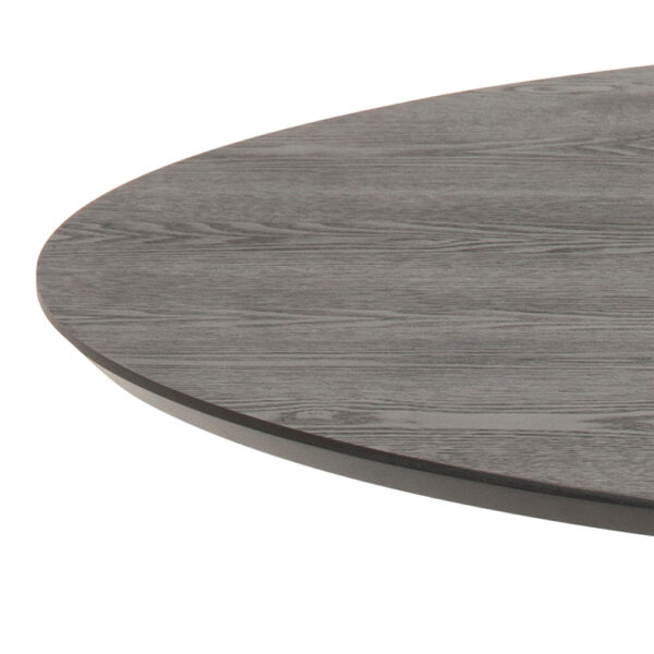 Ibiza Round Dining Table in Black Ash | Assembly Required