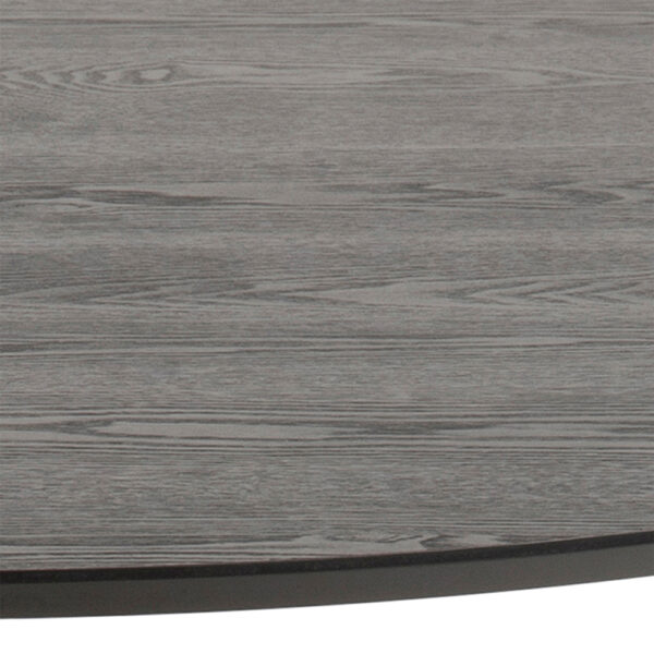 Ibiza Round Dining Table in Black Ash | Assembly Required