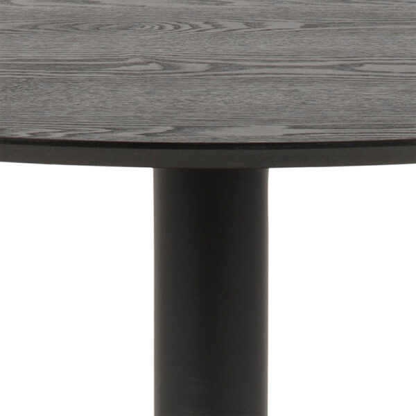 Ibiza Round Dining Table in Black Ash | Assembly Required