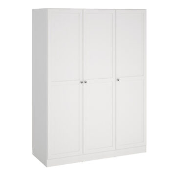 Bronte Wardrobe with 3 Frame Doors in White