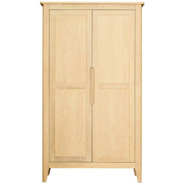 Bruges Double Hanging Wardrobe With Shelving | Assembly Required