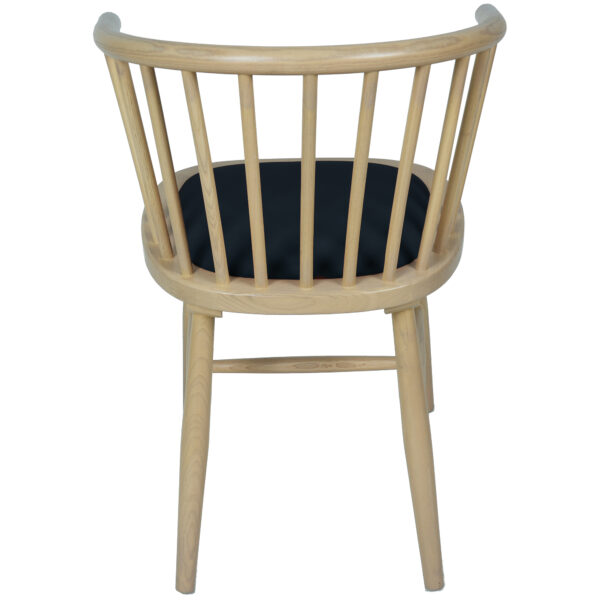 Bruges Upholstered Dining Carver Chair - Dark Grey Pad | Fully Assembled