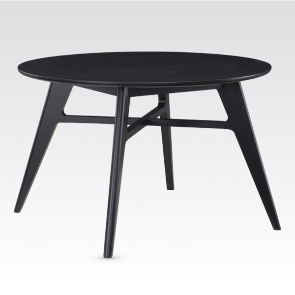 Harrington 120cm Round Dining Set - Black | Assembly Required