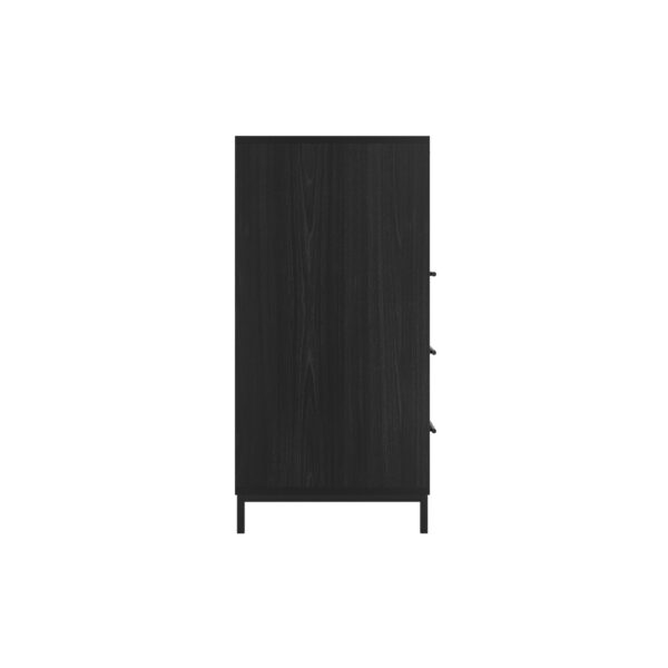 Edison Mattee Black / Reeded Chest of Drawers | Assembly Required