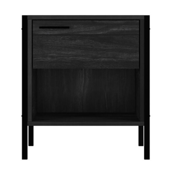 Colliers Black Bedside Cabinet | Assembly Required