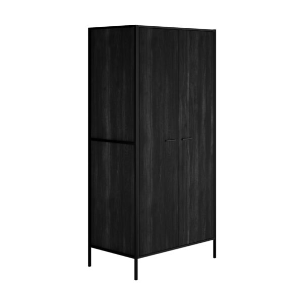 Colliers Black 2 Door Wardrobe | Assembly Required