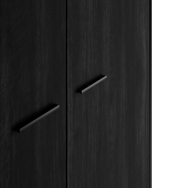 Colliers Black 2 Door Wardrobe | Assembly Required