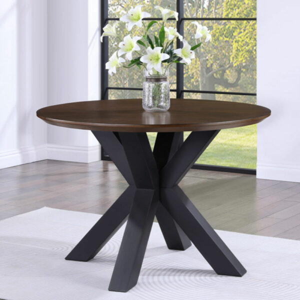 Niagra Round Dining Table - Oak | Assembly Required