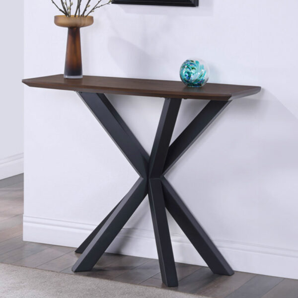 Niagra Curved Console Table - Oak | Assembly Required