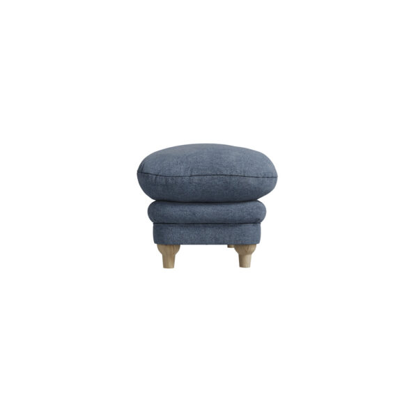 Indiana Footstool Denim Blue Weave | Assembly Required