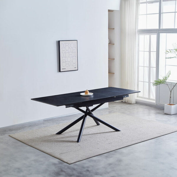 Ventura Extendable Dining Table - Dark Grey | Assembly Required