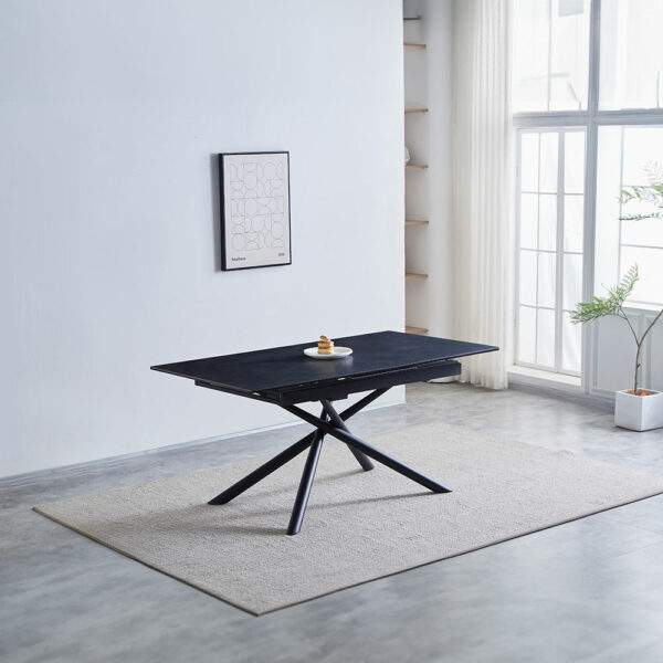 Ventura Extendable Dining Table - Dark Grey | Assembly Required