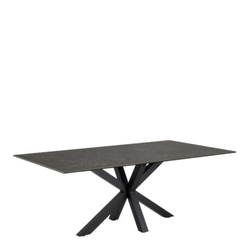 Azura Dining Table with Ceramic Black Top