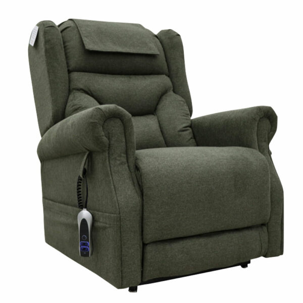 Zeus Dual Motor Lift & Tilt Chair - Olive | Fully Assembled