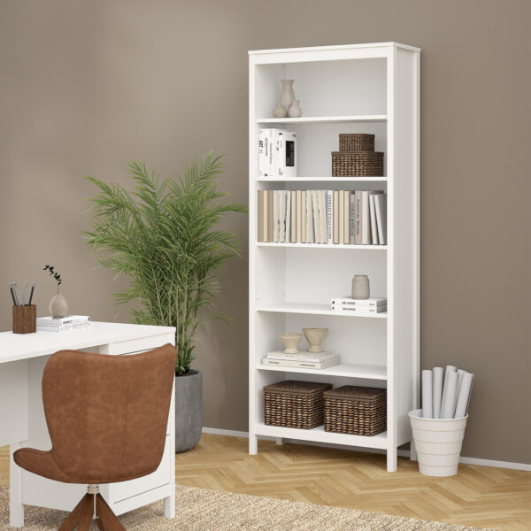 Seville Bookcase in White | Assembly Required