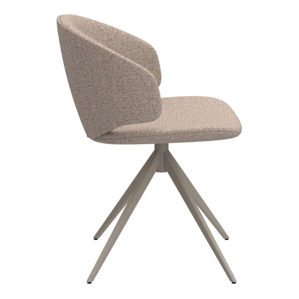 Ella Swivel Beige Dining Chair | Assembly Required
