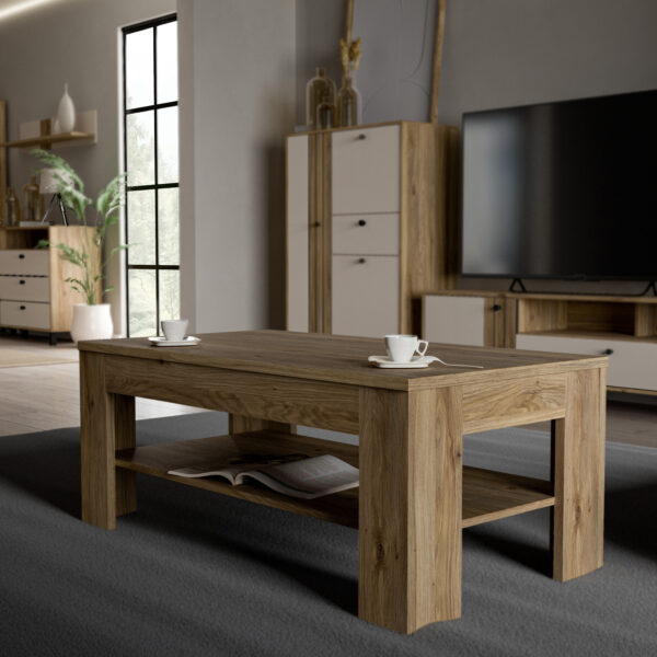 Vista Coffee Table In Oak | Assembly Required