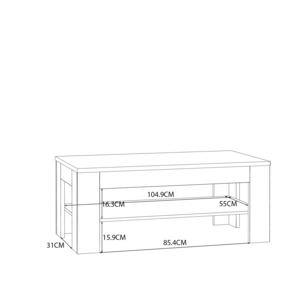 Vista Coffee Table In Oak | Assembly Required