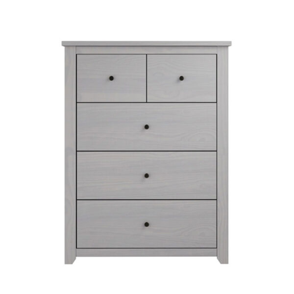 Heathrow Grey 2 over 3 Chest of Drawers | Assembly Required