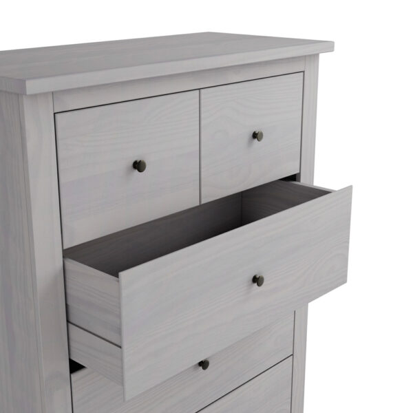 Heathrow Grey 2 over 3 Chest of Drawers | Assembly Required