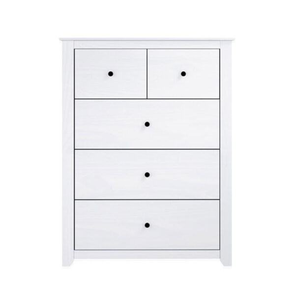Heathrow White 2 over 3 Chest of Drawers | Assembly Required