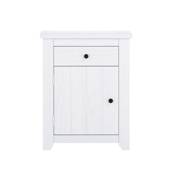 Heathrow White Bedside Cabinet | Assembly Required