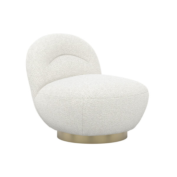 Langham Ivory Swivel Chair | Fully Assembled