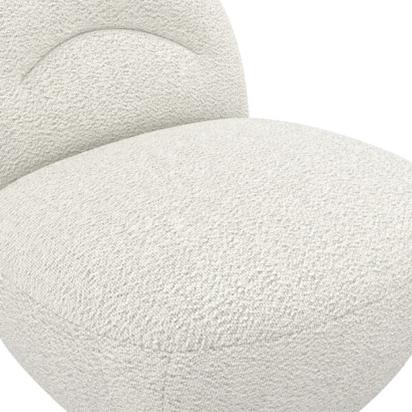 Langham Ivory Swivel Chair | Fully Assembled