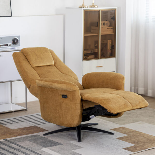 Julius Swivel Electric Chair Amber | Assembly Required
