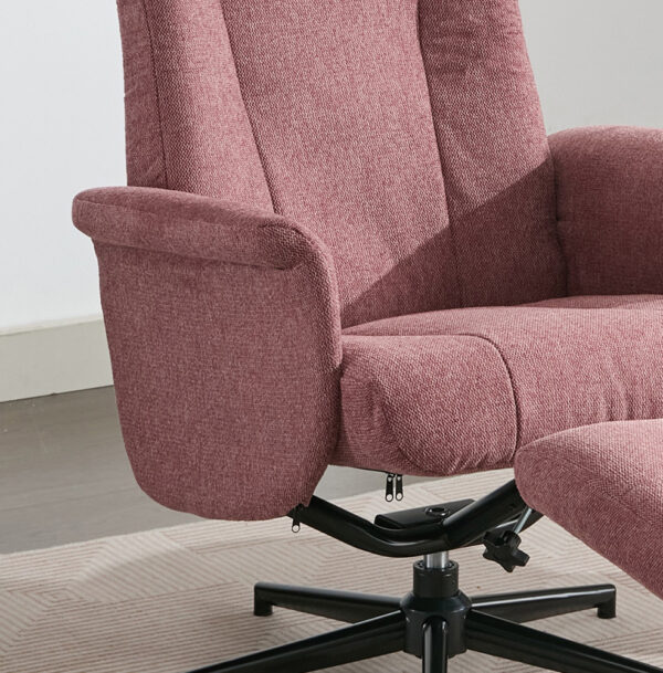 Celeste TV Chair & Stool Rose | Assembly Required