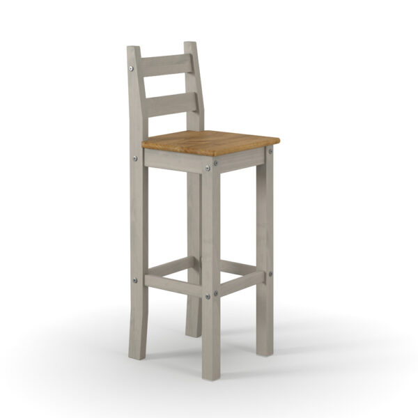 Azusa Grey High Breakfast Bar Chair (Pair) | Assembly Required