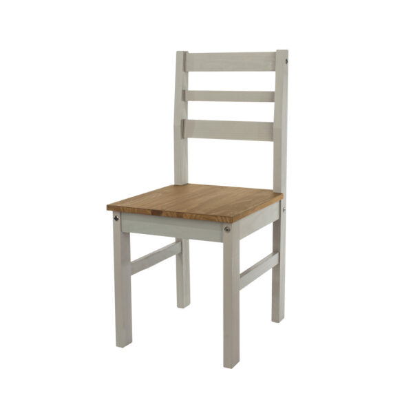 Azusa Grey Linea Ladder Back Chair (Pair) | Assembly Required