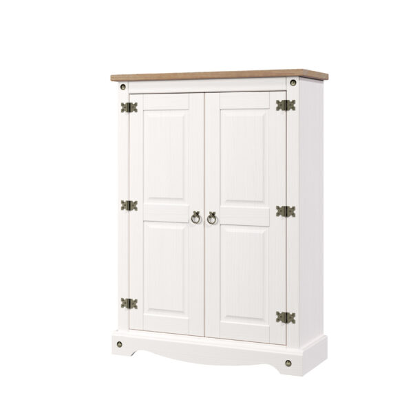 Azusa White 2 Door Cupboard Unit | Assembly Required