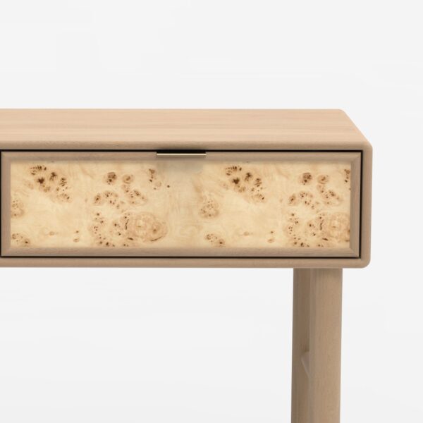 Metro Burl Two Drawer Console Table | Assembly Required