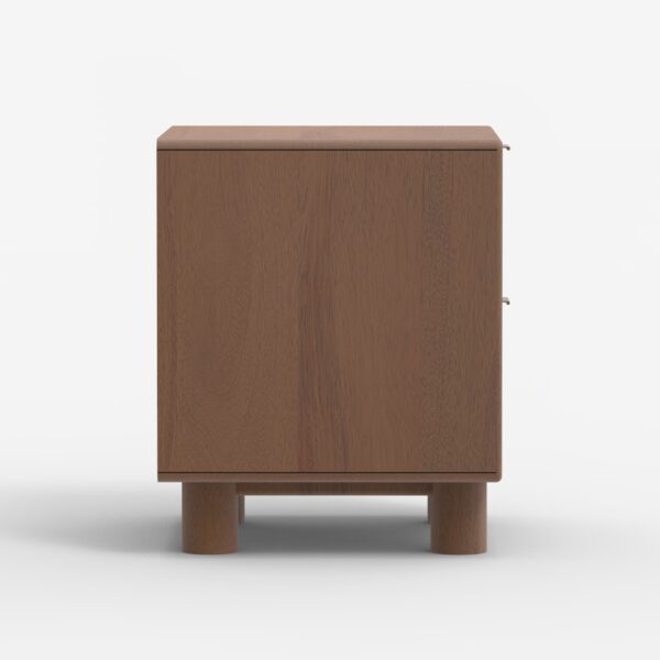 Metro Burl Two Drawer Side Table | Assembly Required