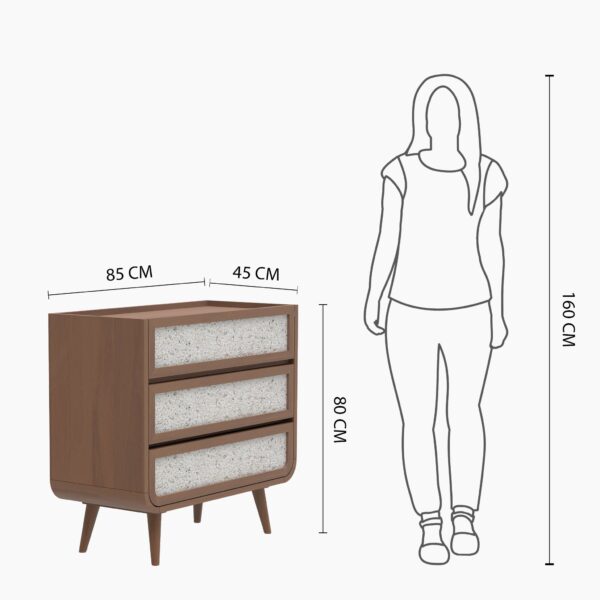 Oxen Three Drawer Chest | Assembly Required