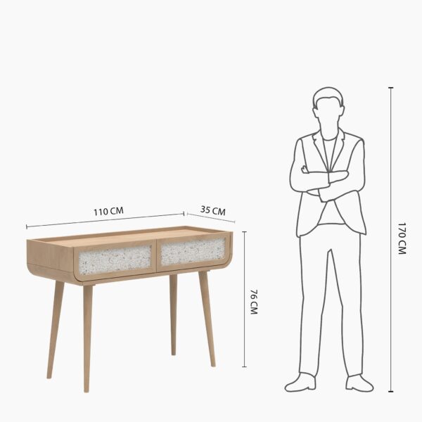 Oxen Two Drawer Console Table | Assembly Required