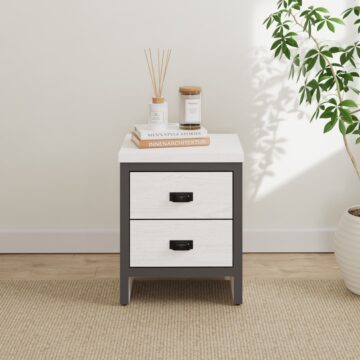 Fenway 2 Drawer Bedside Table