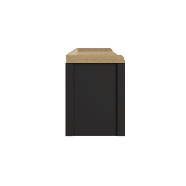 Fife Black 2 Door Shoe Bench | Assembly Required